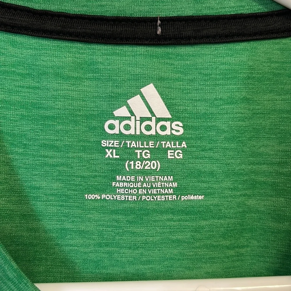 2 boys XL (18/20) Adidas short sleeve shirts